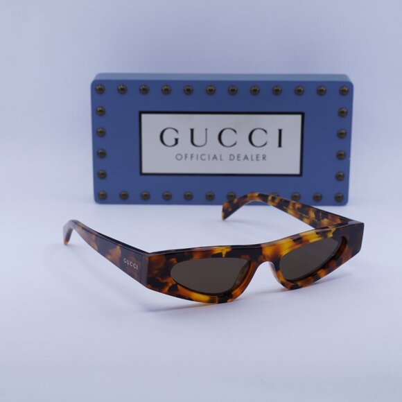 Gucci GG1779S 004 Cat Eye Sunglasses - Brown Havana/Brown main image 4